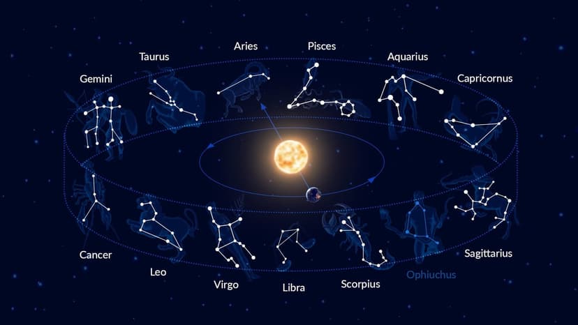 Zodiac wheel illustration